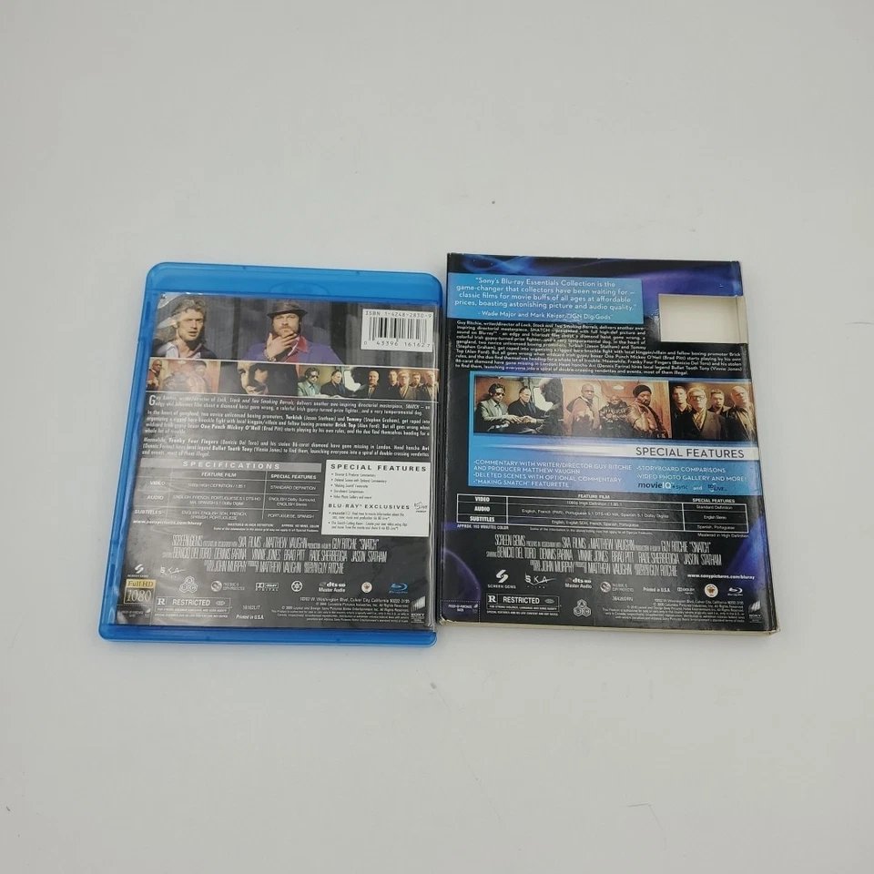 Snatch (Blu-ray, 2009) with Essentials Slipcover Pitt Del Toro Statham Ska Films - Image 2 of 4