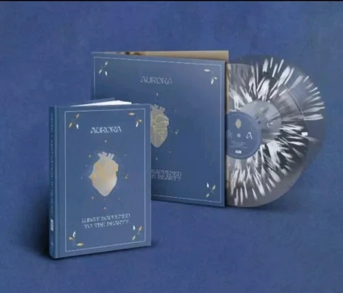 AURORA WHAT HAPPENED TO THE HEART Book & Splatter Vinyl Combo New Seal