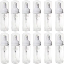 12 Pcs Empty Bottle Travel Soap Bottle | Plastic Foam Dispenser Bottle | Mini Fo