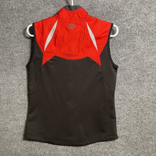 Brooks Running Vest Women’s Sz M Full Zip Red Lightweight Pockets - Picture 11 of 13