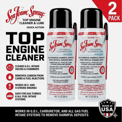 NEW   2-Pack   Sea Foam Spray Intake Valve and Upper Engine Cleaner SS14 12 oz