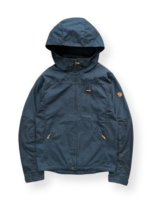 Fjällräven Eco-Shell Hooded Jacket Black Men s Size S Waterproof Outdoor Coat