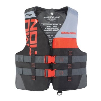 Schwimmweste Herren 50N CE Rot Sea-Doo Motion Kajak SUP Jetski Boot Wakeboard