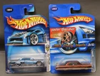 HOT WHEELS LOT OF 2 VINTAGE 1964 CHEVY IMPALA MODELS  ALL  MINT ON CARD  x
