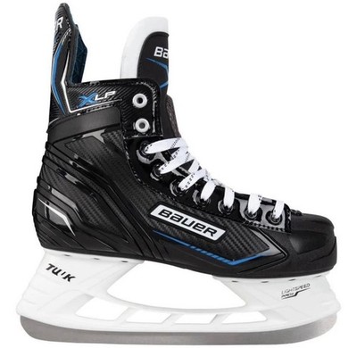 Bauer Skate In Bright Blue With White Logo - Sharpened, Never Worn