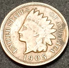 1905,Native American Indian Head Penny FULL DATE OLD COIN EYE APPEAL