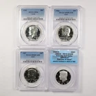 4x Kennedy Silver Half Dollars 50c 2x 1966, 1967, 2020-S PCGS ANACS