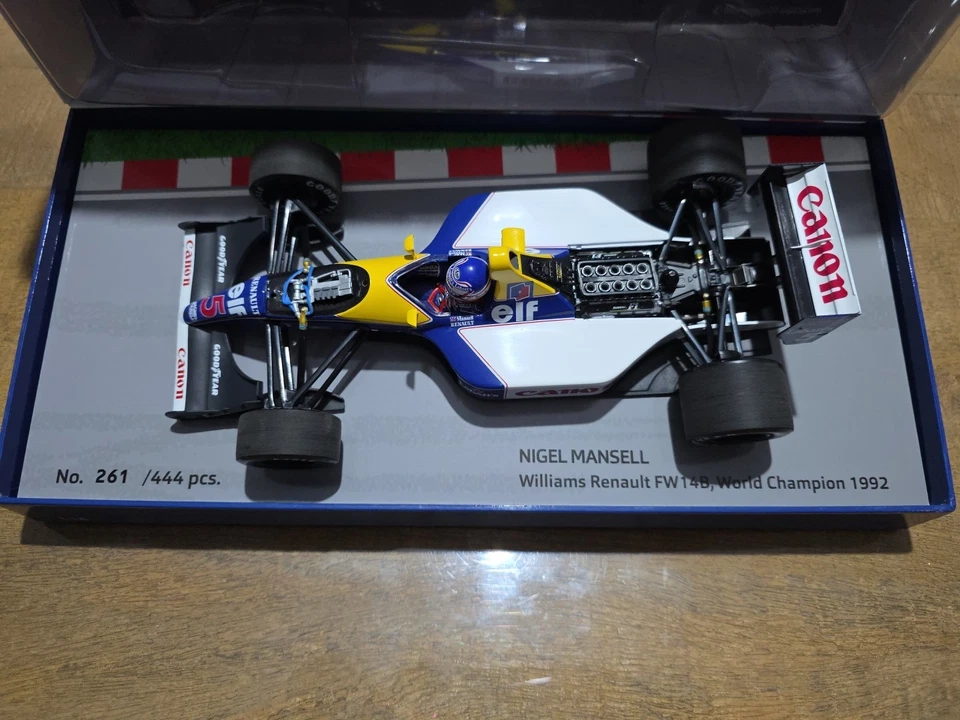 Minichamps Nigel Mansell Williams FW14B #5 F1 1992 1:18 Limited 261 Of 444 - Immagine 3 di 4