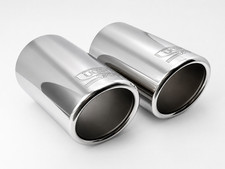 2x Auspuffblenden Endrohre f�r BMW E46 Cabrio Edelstahl 70mm Sportauspuff