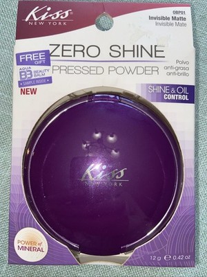 Kiss Zero Shine Pressed Powder (8.5g/0.30oz/Invisible Matte) NEW