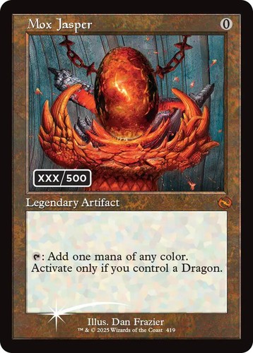 2025 MTG TARKIR: DRAGONSTORM SERIALIZED HEADLINER #419 MOX JASPER
