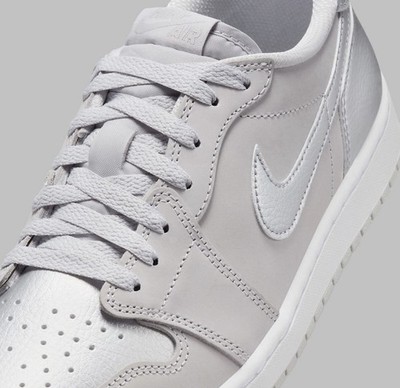 Size 9.5 - Air Jordan 1 Retro OG Low Metallic Silver for sale