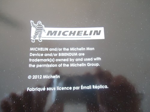 Plaque émaillée MICHELIN moto email Bibendum carrée 30 cm - Picture 7 of 7