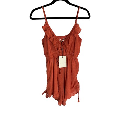 NWT Spell & the Gypsy Collective Copper Daisy Chain Romper-sz XS
