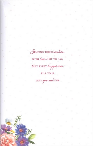 Large Sister Special Birthday Card Handmade 8 Page Verse Keepsake Gift Card - Picture 2 of 8