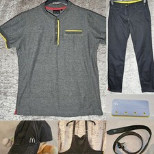 Womens McDonald's Crew Uniform & Accessories Most sizes available Dimensions