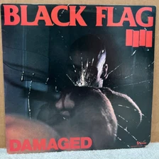 Black Flag- Damaged LP UNICORN PRESSING ( no MCA Logo ) 1982 SST VINYL