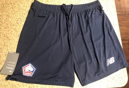 Pantaloncini da calcio Lille OSC LOSC 24/25 Home Soccer New Balance nuovi con etichette EU XL US Large - Foto 1 di 6