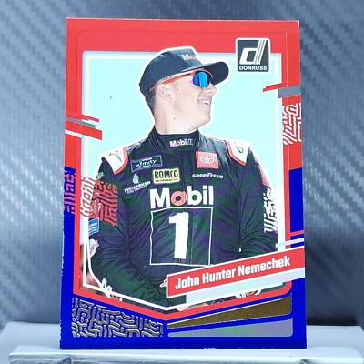 John Hunter Nemechek 2024 Donruss RED & BLUE SP #59