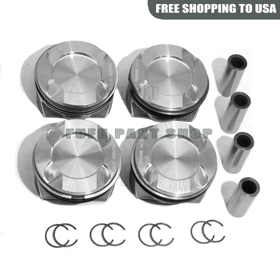 4x MAHLE Pistons Rings Φ84mm/CR 10:1 For BMW 328i 428i  X3 F30 F10 N20B20A 2.0T - Image 2 of 4
