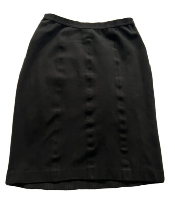 Ann Taylor Skirt Size 4 Length 24  Rayon Nylon Spandex Zip #ST20