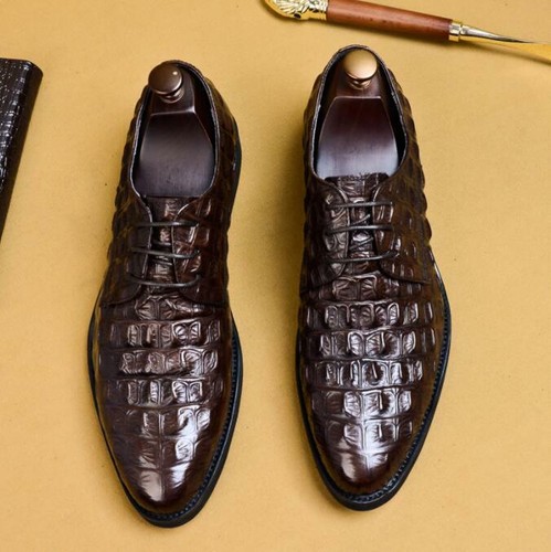 Hombres Parte Superior Baja Cuero Real Negocios Informal Vestido Formal Zapatos Puntera Punta Punta Oxfords L - Imagen 25 de 27
