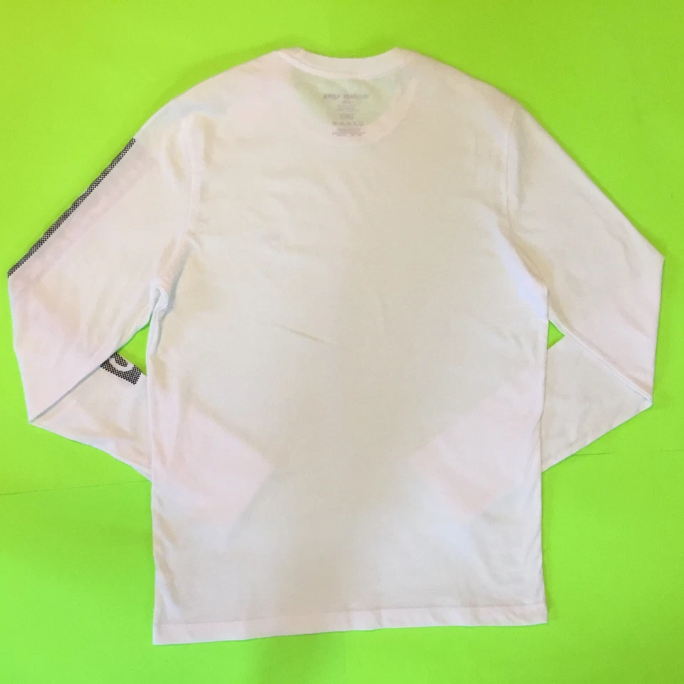 Camiseta de hombre MICHAEL KORS manga larga talla MEDIANA blanca con negro 100 % algodón Foto 2 de 4