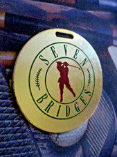 vtg - PGA Golf Bag Tag - SEVEN BRIDGES GOLF CLUB gc - Woodridge IL