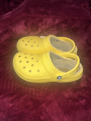 Lined Clogs Yellow Fluffy Crocs CROCS Classic Fleece Lined Shoes