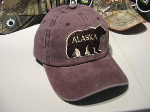 Alaska Grizzly Brown Bear Cap Hat 