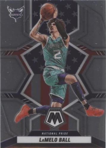 LAMELO BALL RARE MOSAIC REFRACTOR PRIZM INVESTMENT CARD HORNETS