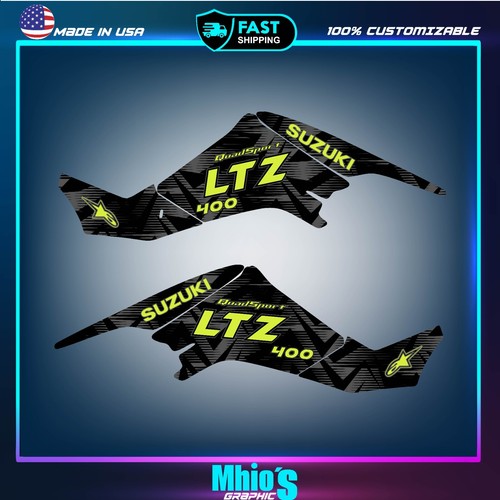 Graphics Kit Decals Stickers LTZ 400 Suzuki ATV Quad 2003-2008 KFX400, Stickers - Picture 2 of 7