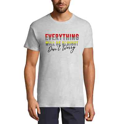 ULTRABASIC Herren T-Shirt Alles wird gut, keine Sorge Everythig Will Be