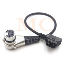 D tap to XLR 4Pin Right Angle Female Adapter Power Cable For DSLR Camcorder