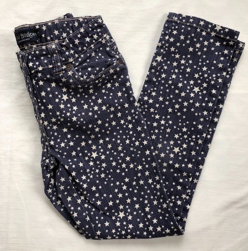 Mini Boden Jeans Girls Size 9 EUC Blue 
