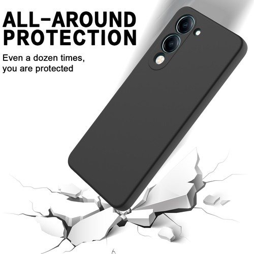 For ViVO Y04 4G, Luxury Soft Liquid Silicone Skin Touch Feel Back Case Cover - Picture 22 of 33