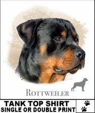 HERMOSA CAMISETA SIN MANGAS CHAMPION CLÁSICA ROTTWEILER K9 RAZA PERRO AB704