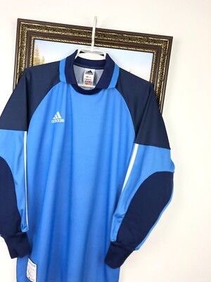 Vintage 90's Adidas Goalkeeper Football Shirt Kahn Soccer Jersey
