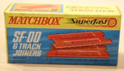 Matchbox SF-00 Superfast  6x Track Joiners OVP 1970's, Verbindung New in Box NEU