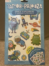 Ooly Tattoo Palooza Space Explorers Temporary Tattoos