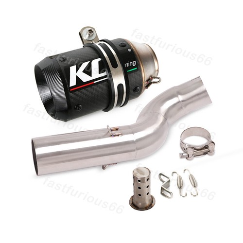 Carbon Exhaust Muffler Mid Pipe For Triumph Street Triple 765 S R RS 2017-2023 - Picture 9 of 14