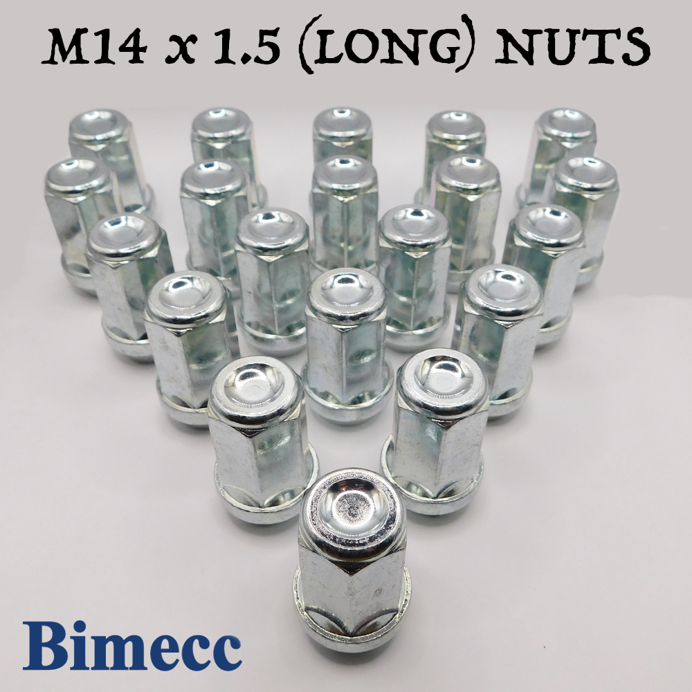 Alloy Wheel Nuts Black Tuner 20 + Key M14x1.5 Ford transit Custom Sport 13