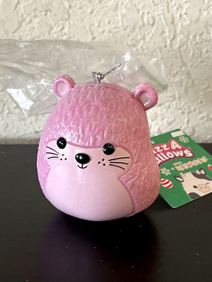 Kellytoy 2023 Squishmallows ANU Pink MOUSE Christmas Tree Ornament 3'' Kurt Adler