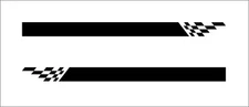 Design 1 Side Stickers (pair) Car Graphics Decal Stripes Van Universal Sticker