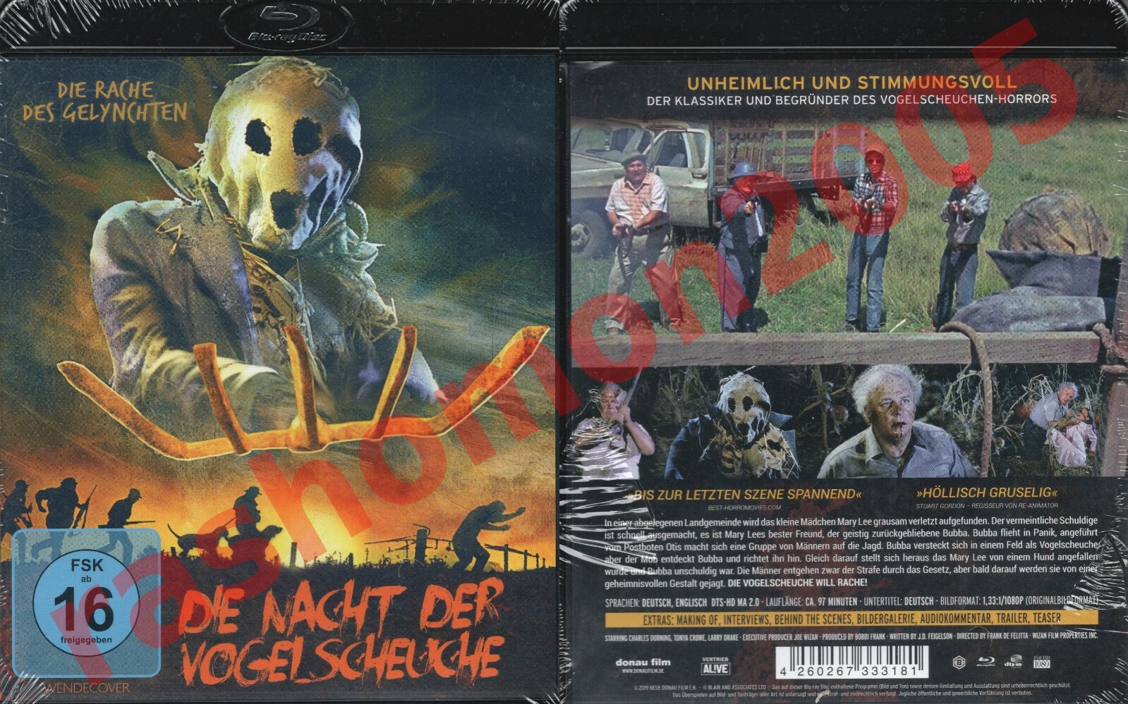 Blu-ray DARK NIGHT OF THE SCARECROW Charles Durning Larry Drake Region B NEW