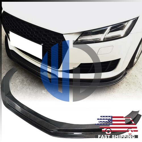 Alerón labial delantero de fibra de carbono estilo W base Audi TT 8S 2015 2016 2017 2018 - Imagen 2 de 8