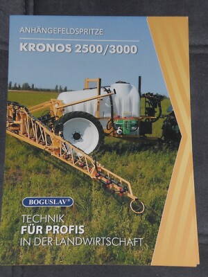 BOGUSLAV KRONOS gezogene Feldspritzen Prospekt ( 4193 )