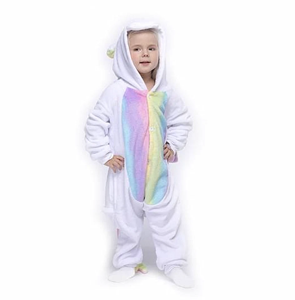 ~❤️~Vestir a Niños Dinosaurio Unicornio Pegaso Traje de Juego Disfraz Pijama Cumpleaños Foto 2 de 4