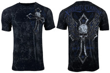 Xtreme Couture By Affliction Men's T-shirt Stone Warrior Cross Wings S-6XL
