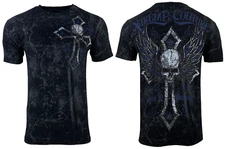 Xtreme Couture By Affliction Men's T-shirt Stone Warrior Cross Wings S-6XL